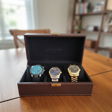 Good watches as an investment, placed inside a collection box