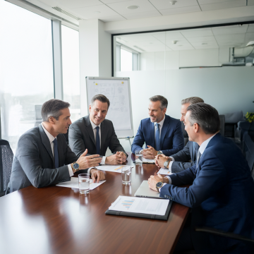 people in board room wearing their business watches