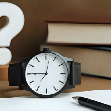 wrist watch beside books, pen and paper while watch myths are debunked