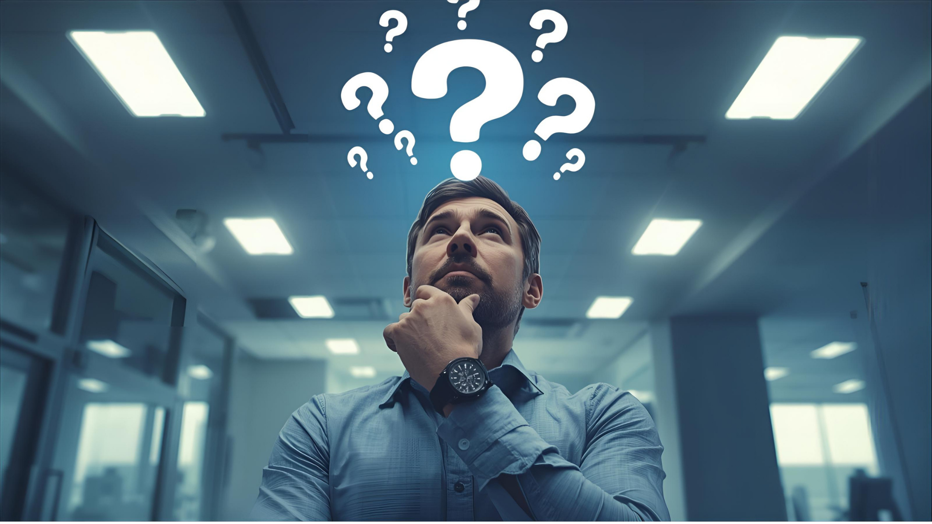 Man thinking of Mechanical Automatic Solar Watch Movement