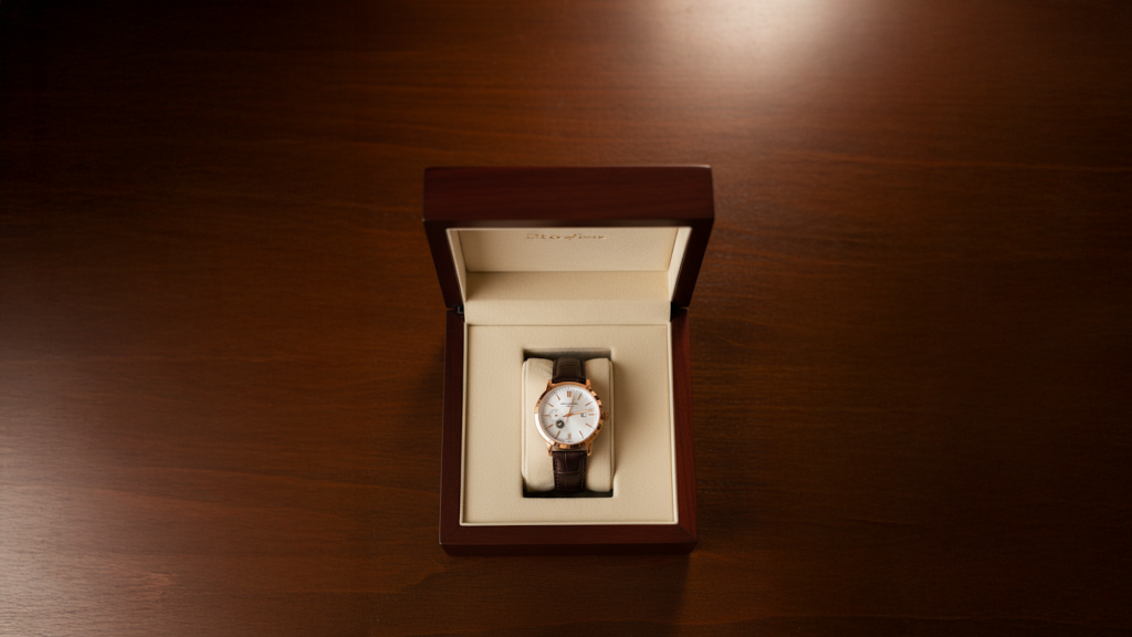Gift a watch with elegant packaging and timeless design for any occasion.